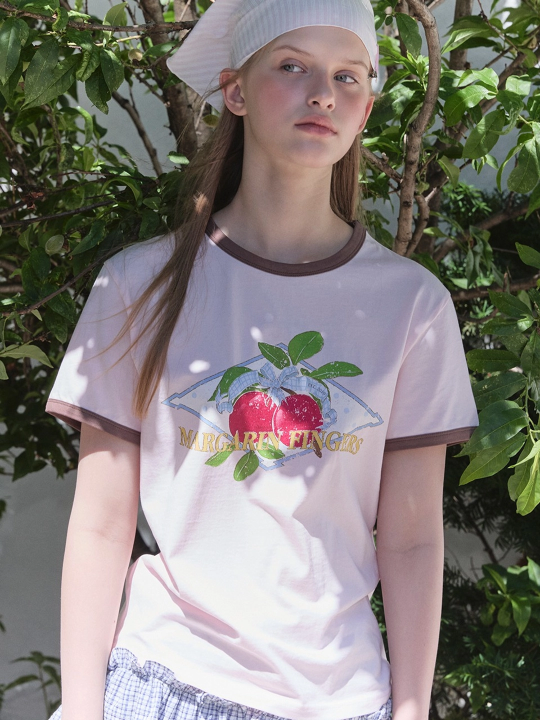 마가린핑거스 PLUM RINGER T-SHIRT (PINK) 상품 이미지 2