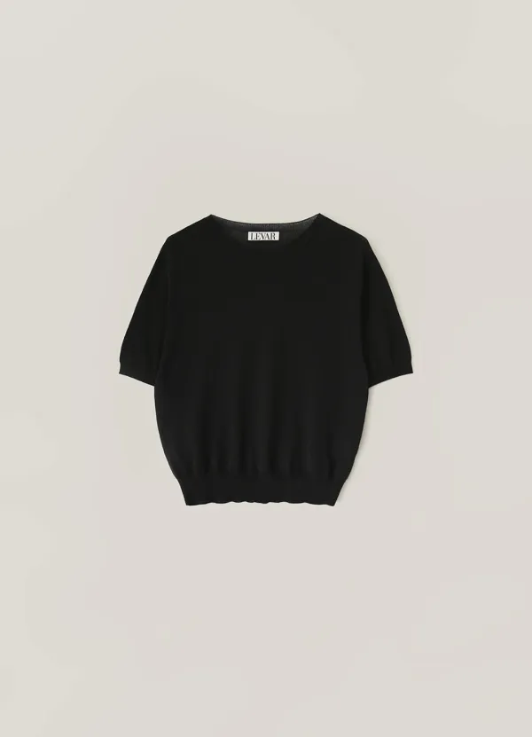 Wholegarment Cotton Breeze Knit - Black