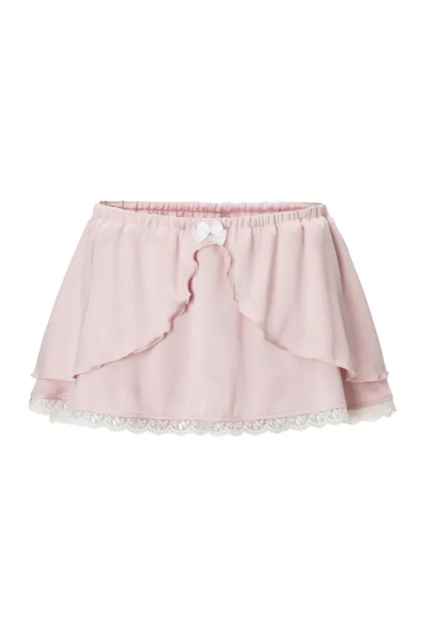 Milky ribbon skirt