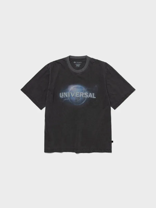 UNIVERSAL WASHED OVERSIZED TEE_CHARCOAL BLACK