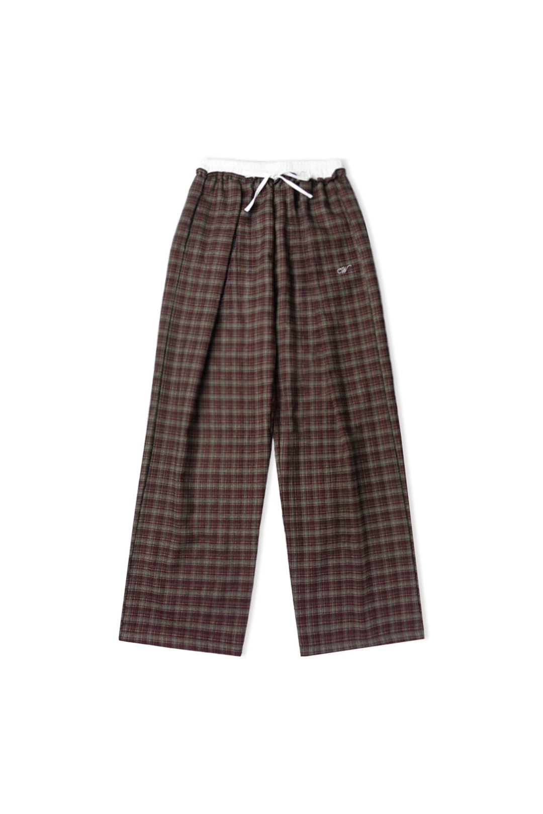 위드아웃썸머 Wine check pants 상품 이미지 1