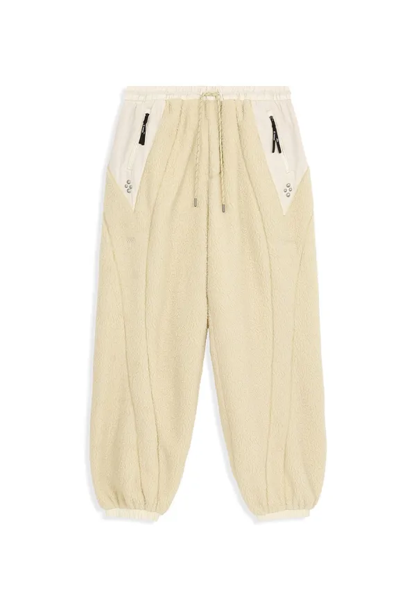 OPEN YY x HELINOX STUD FLEECE PANTS, LIGHT BEIGE