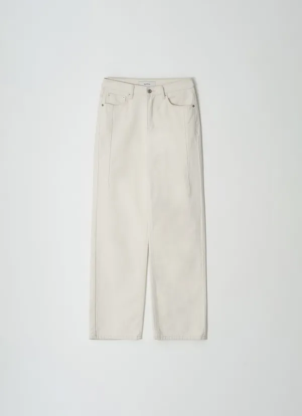 LINE STRAIGHT FIT DENIM - ECRU