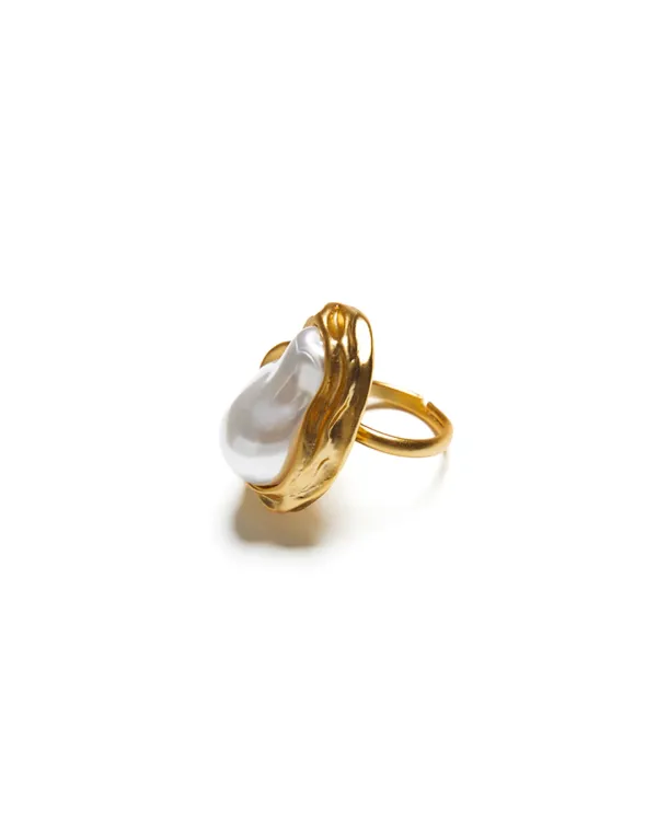 Bold Pearl Ring [GOLD]