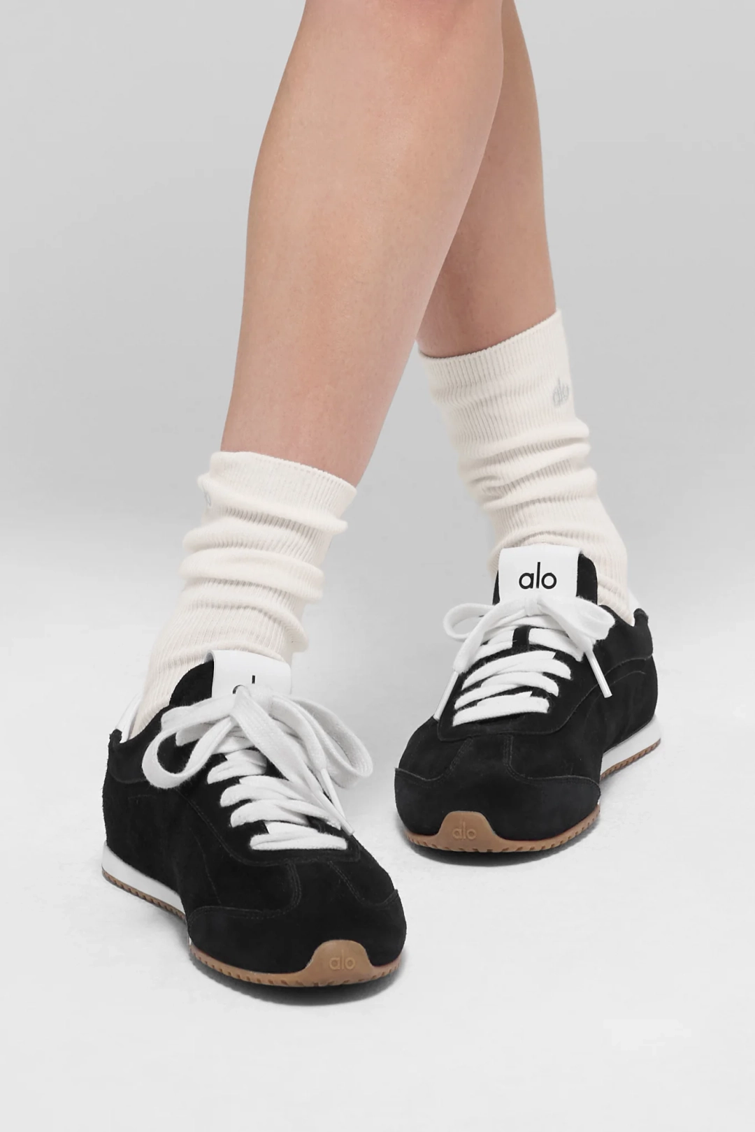 알로요가 Unisex Half-Crew Understated Sock - Ivory 상품 이미지 2