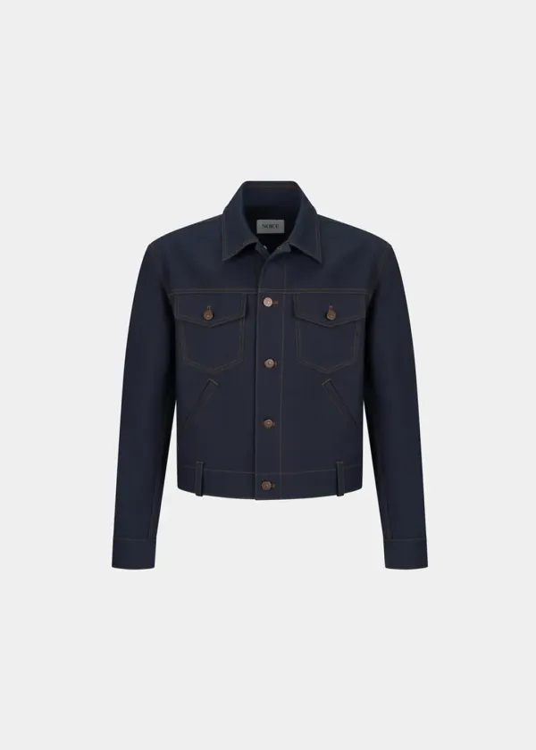 TRUCKER WORK JACKET - DARK NAVY