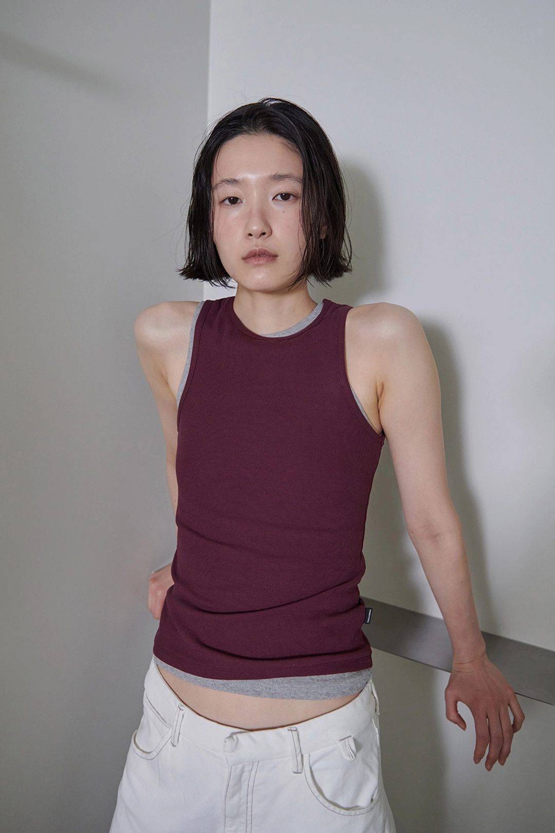 다이애그널 ESSENTIAL RIBBED SLEEVELESS 상품 이미지 2