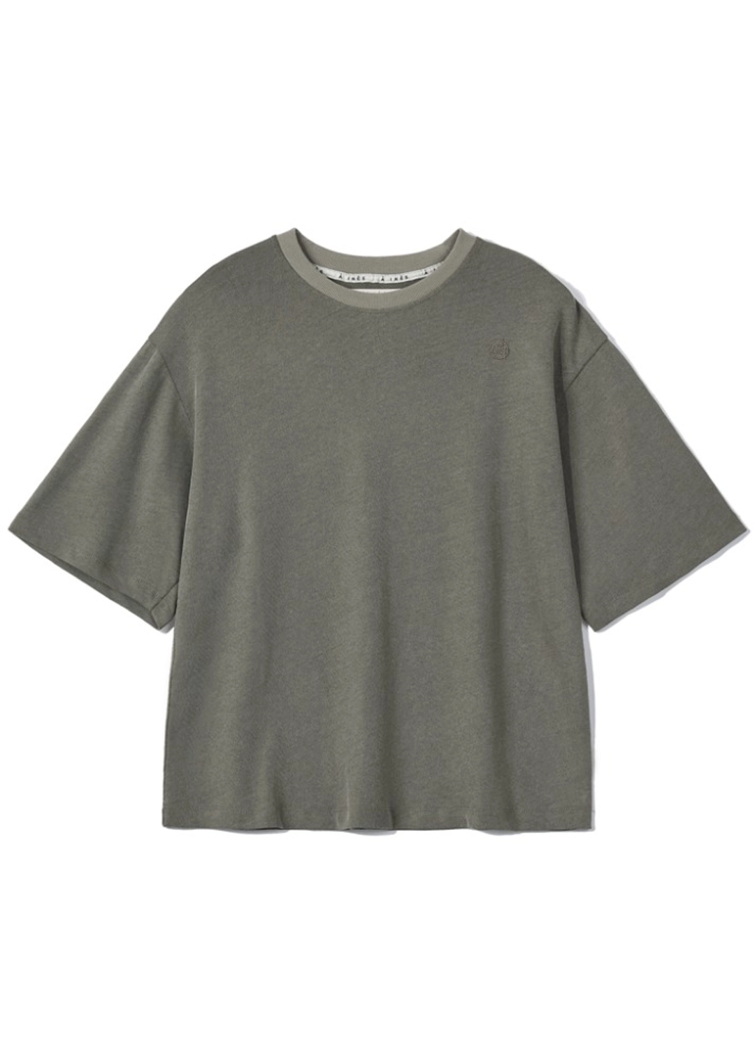 메종드이네스 OVERFIT LOGO T-SHIRT_KHAKI 상품 이미지 2