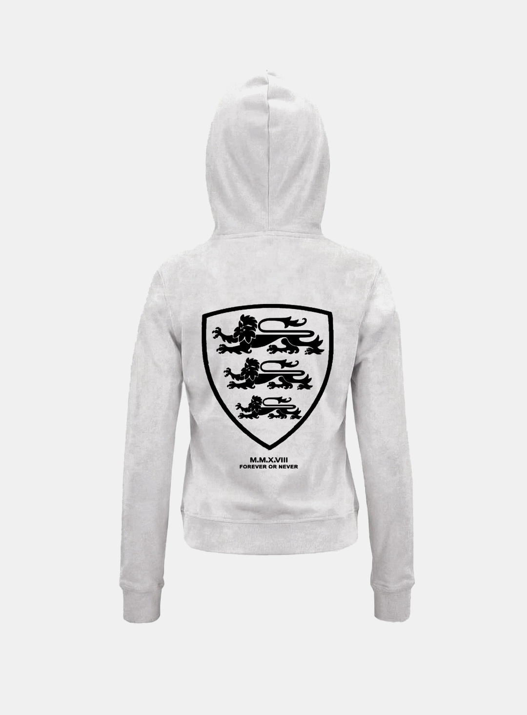 배드블러드 [w-hde26-027] Shield-M Slim Fit Zip-Up Hoodie - White 상품 이미지 2