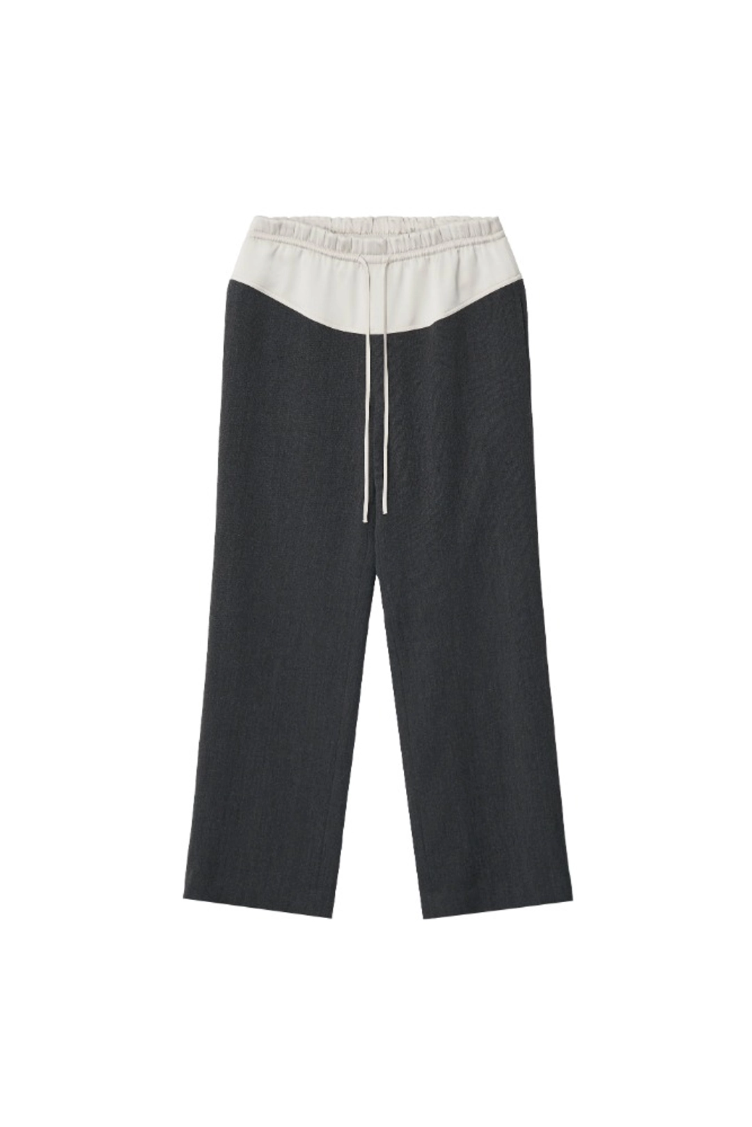 지수리 Satin layered wool trousers - Grey 상품 이미지 1