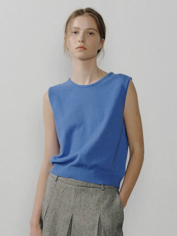 [EXCLUSIVE] VENIA SLEEVELESS KNIT_2COLOR