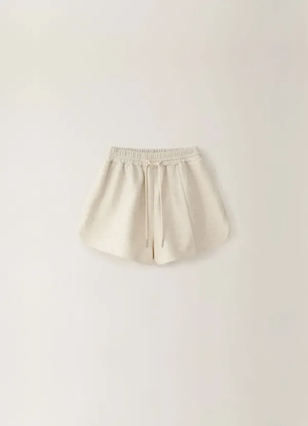 Jacquard Banding Shorts - Oatmeal