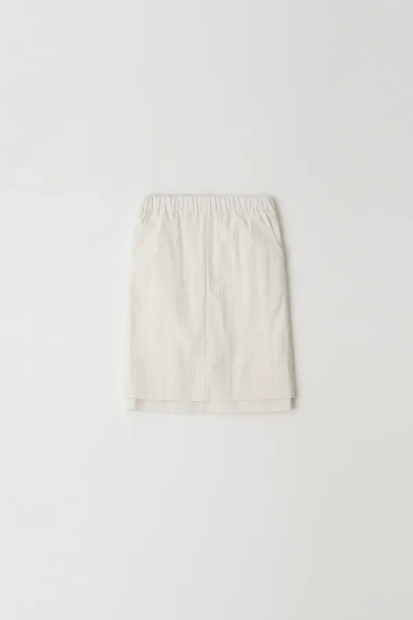 Layered Banding Skirt (Ivory)