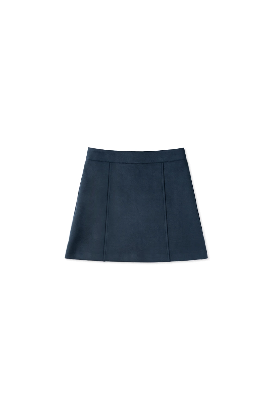 위드아웃썸머 Suede mini skirt_navy 상품 이미지 1