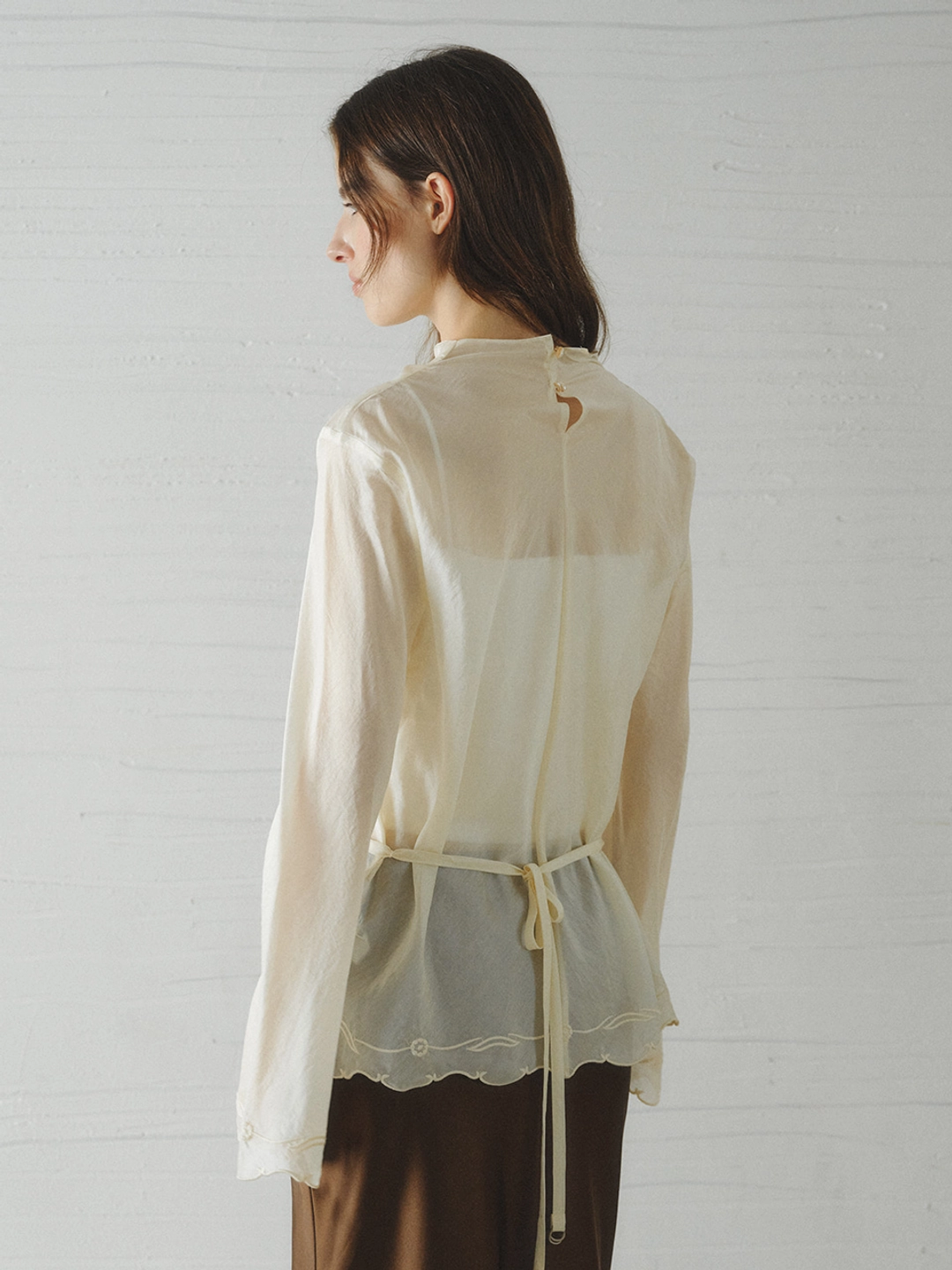 르니나 SILKY Touch Blouse_2colors 상품 이미지 2