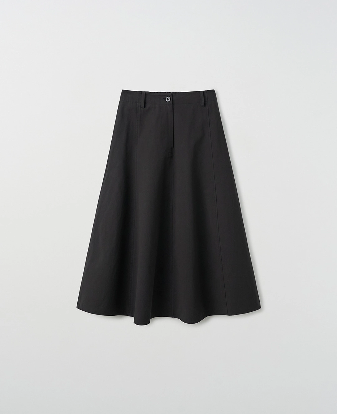 스텝어라운드 Cotton Panel Flare Skirt_BLACK 상품 이미지 2