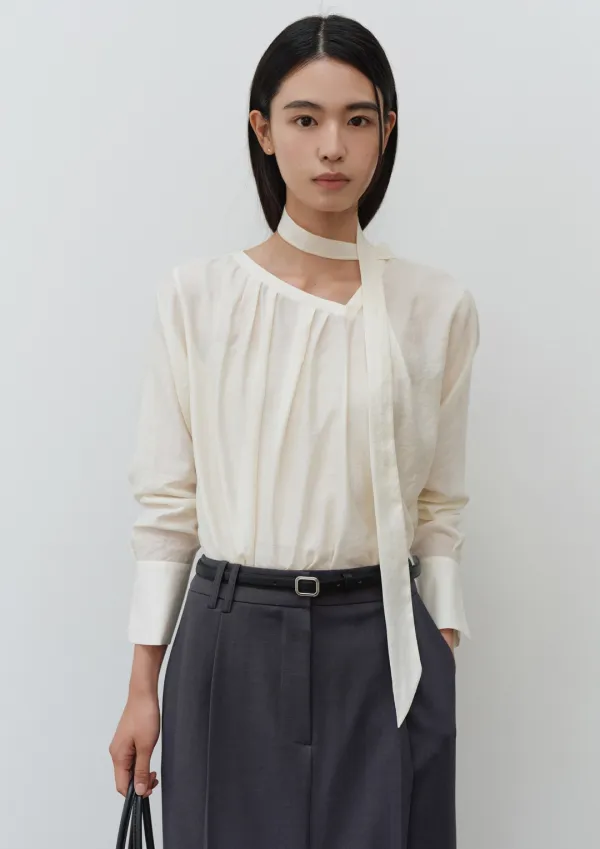 아이린 스카프 블라우스