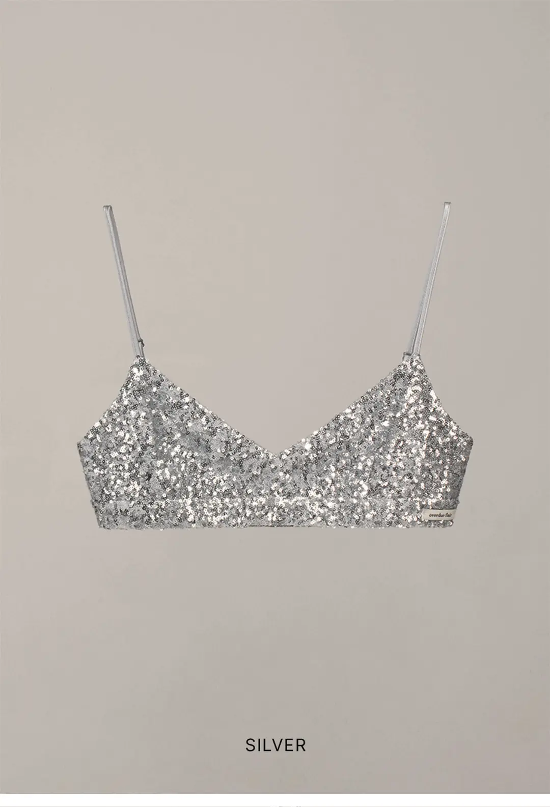 오버듀플레어 SPANGLE BUSTIER TOP_SILVER 상품 이미지 3
