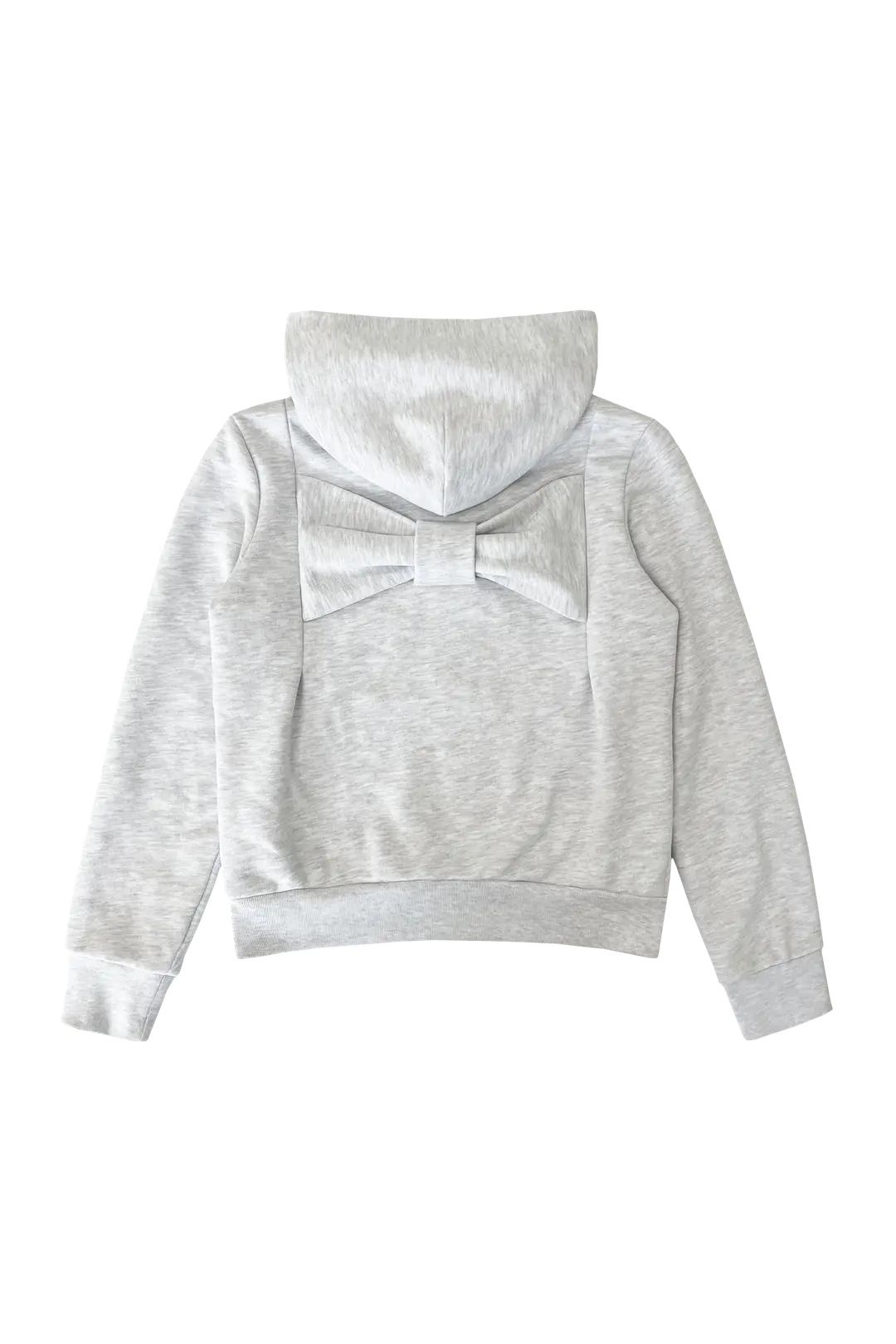 체메씨 BOW HOODIE (WHITE MELANGE) 상품 이미지 1