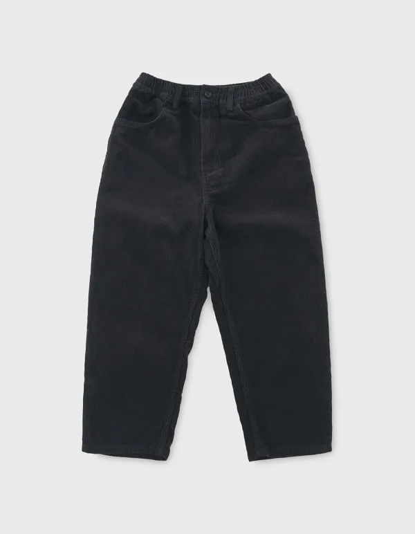 CHILDREN WASHED CORDUROY PANTS / Black