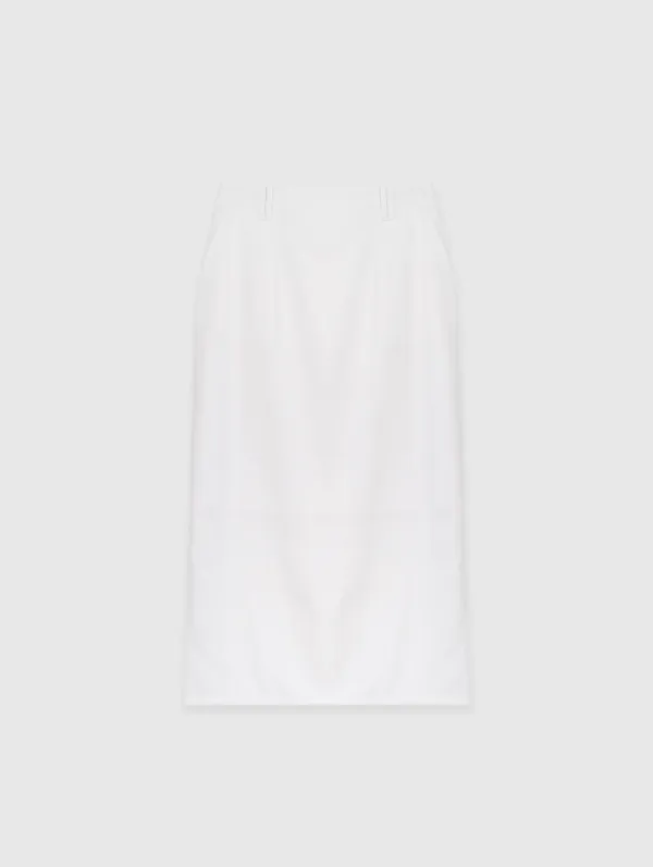 [4th 재입고] Linen Double Belt Skirt (White)