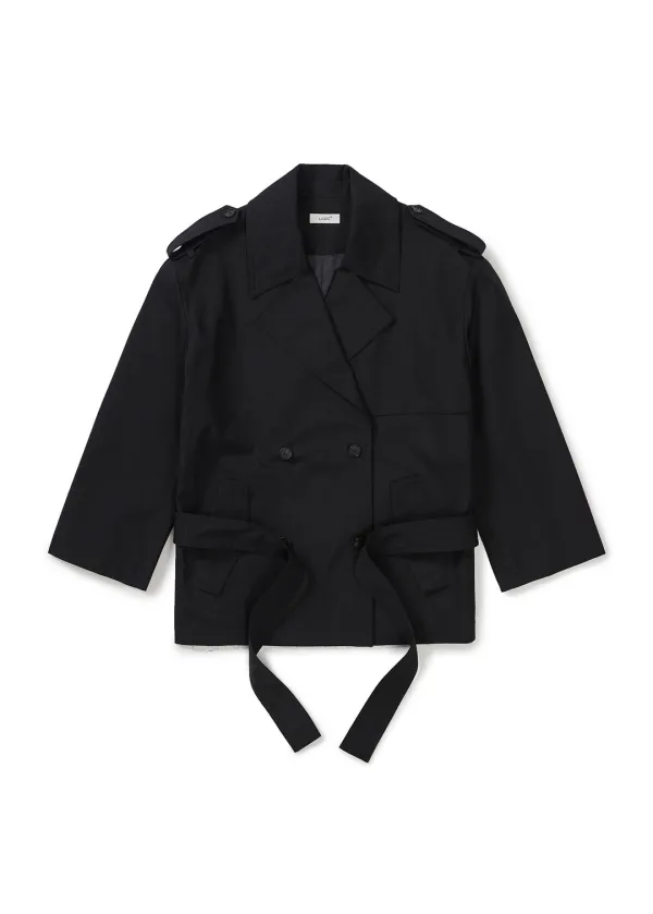 HALF TRENCH JACKET (BLACK)