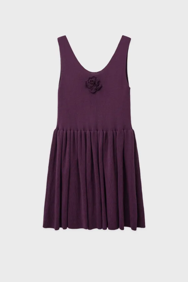 SN Rose Knit Dress (Purple)