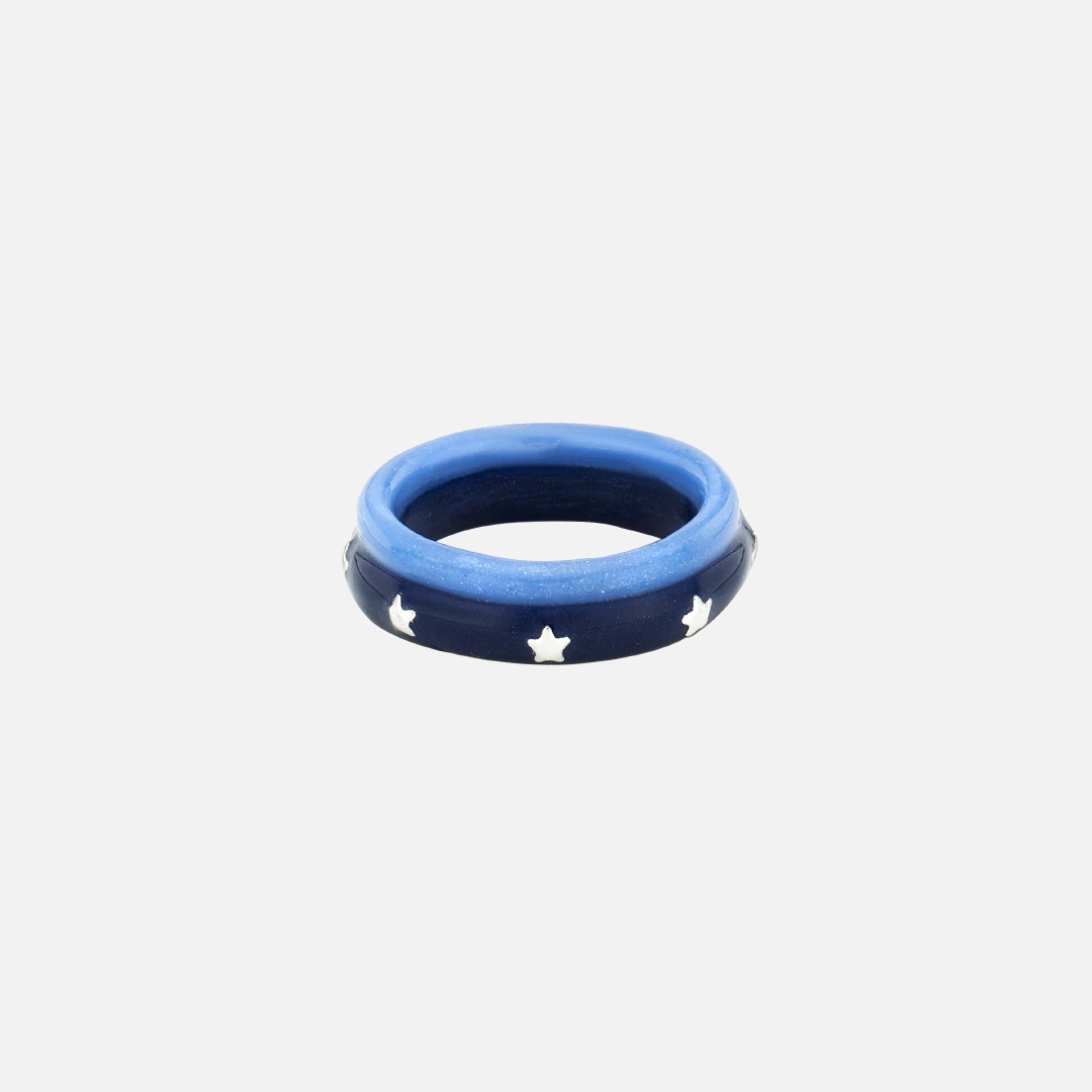 엔프프 star two track ring-blue 상품 이미지 3