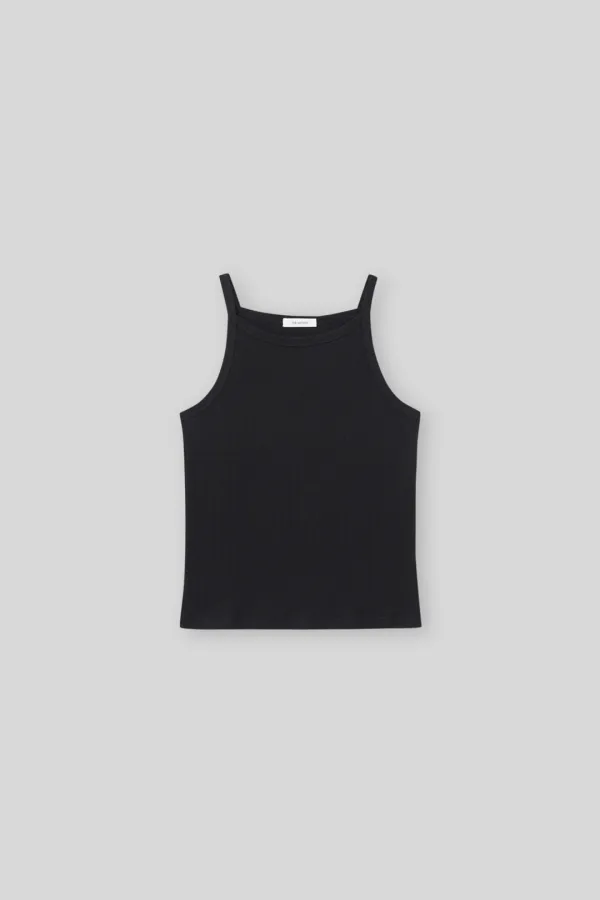 Milk tea sleeveless (black)