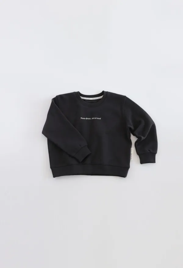 VOUS SWEATSHIRTS (JUNIOR- CHARCOAL)