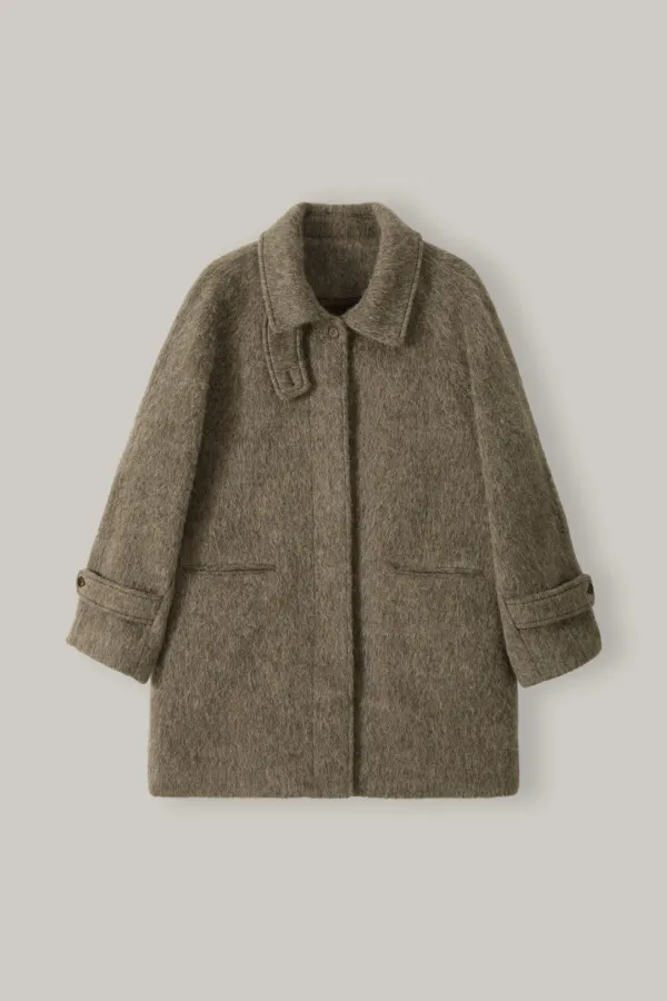 2nd/Alpaca half coat (Brown)
