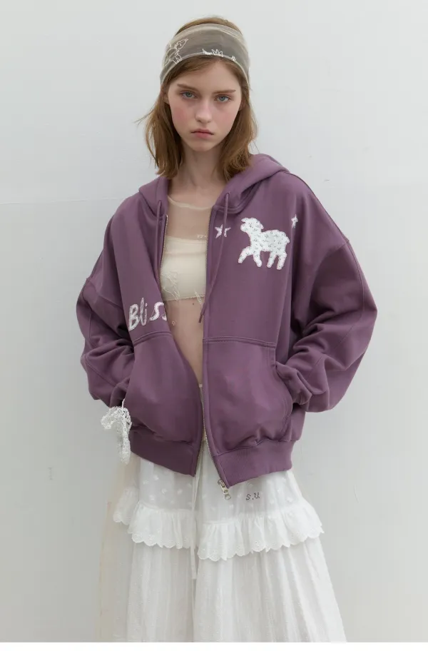 Bliss Zip-up Purple