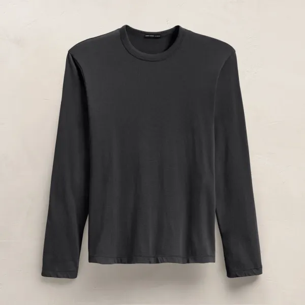 Brushed Lotus Long Sleeve Crew - Magma