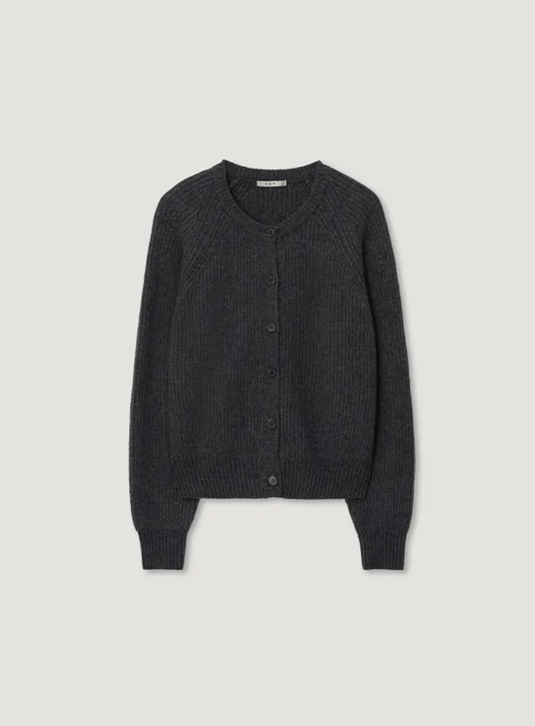 WIWI WOOL CARDIGAN_CHARCOAL