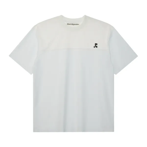 MESH CREWNECK T-SHIRT - WHITE
