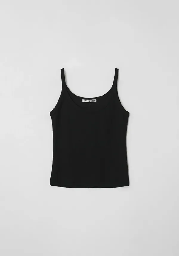 Line sleeveless (Black)
