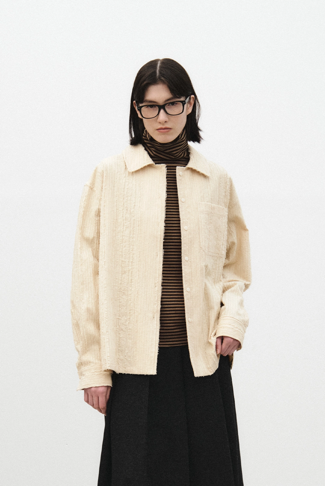 브렌다 브렌든 stamen shirts - beige 상품 이미지 2