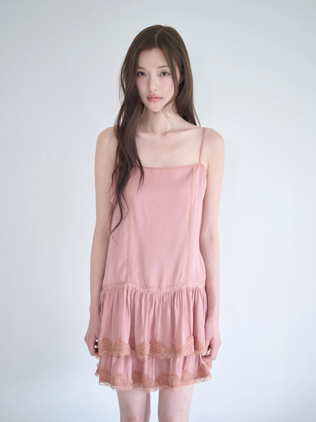 낫유어로즈 [9/23 예약배송]Lace frilly dress (Rose) 상품 이미지 2