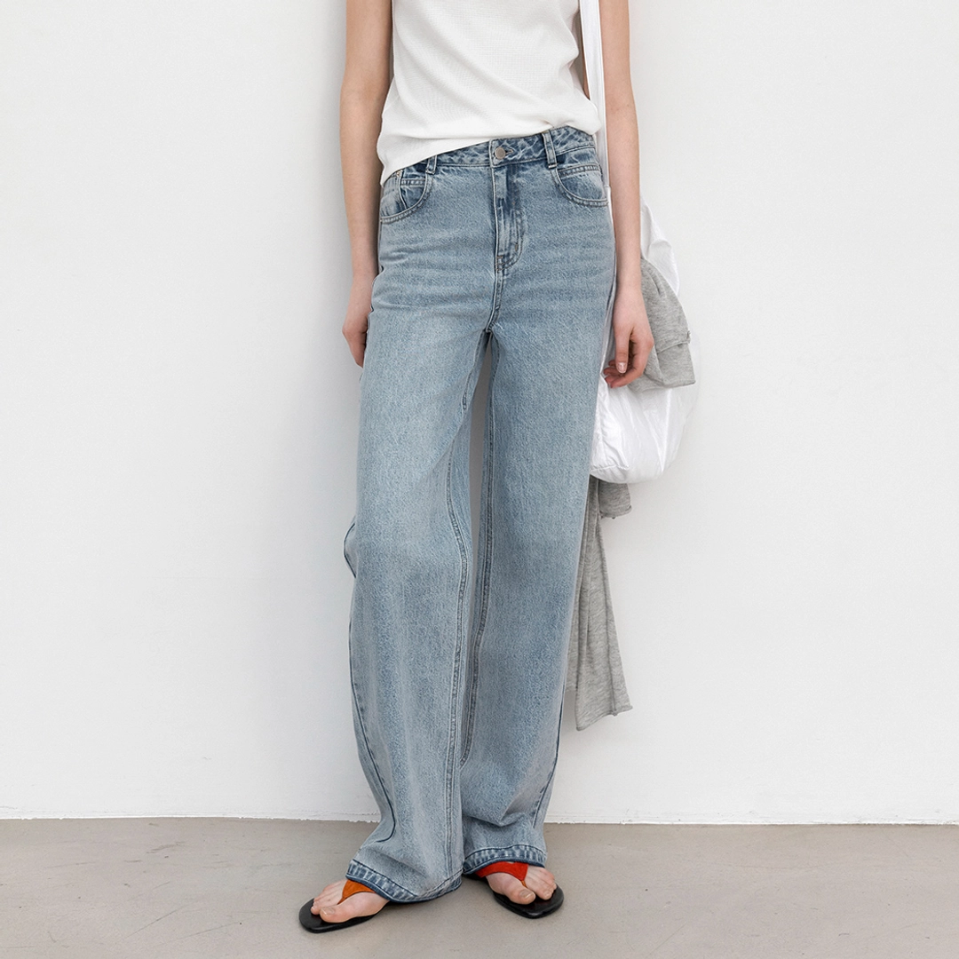아뜰리에 나인 (X-PT-5799)CLASSIC STRAIGHT DENIM PANTS 상품 이미지 2