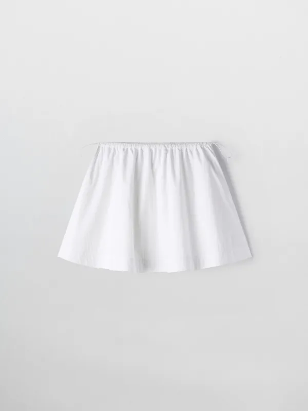 브리즈 개더 미니 스커트_off white