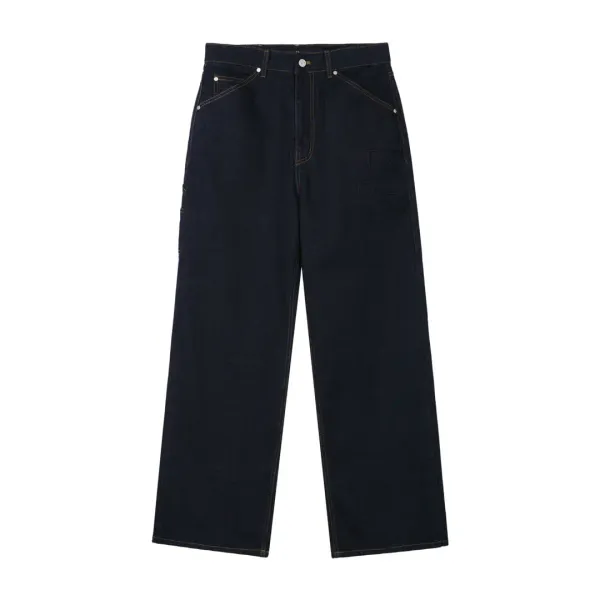 LOGO AMBO DENIM PANTS - INDIGO BLUE