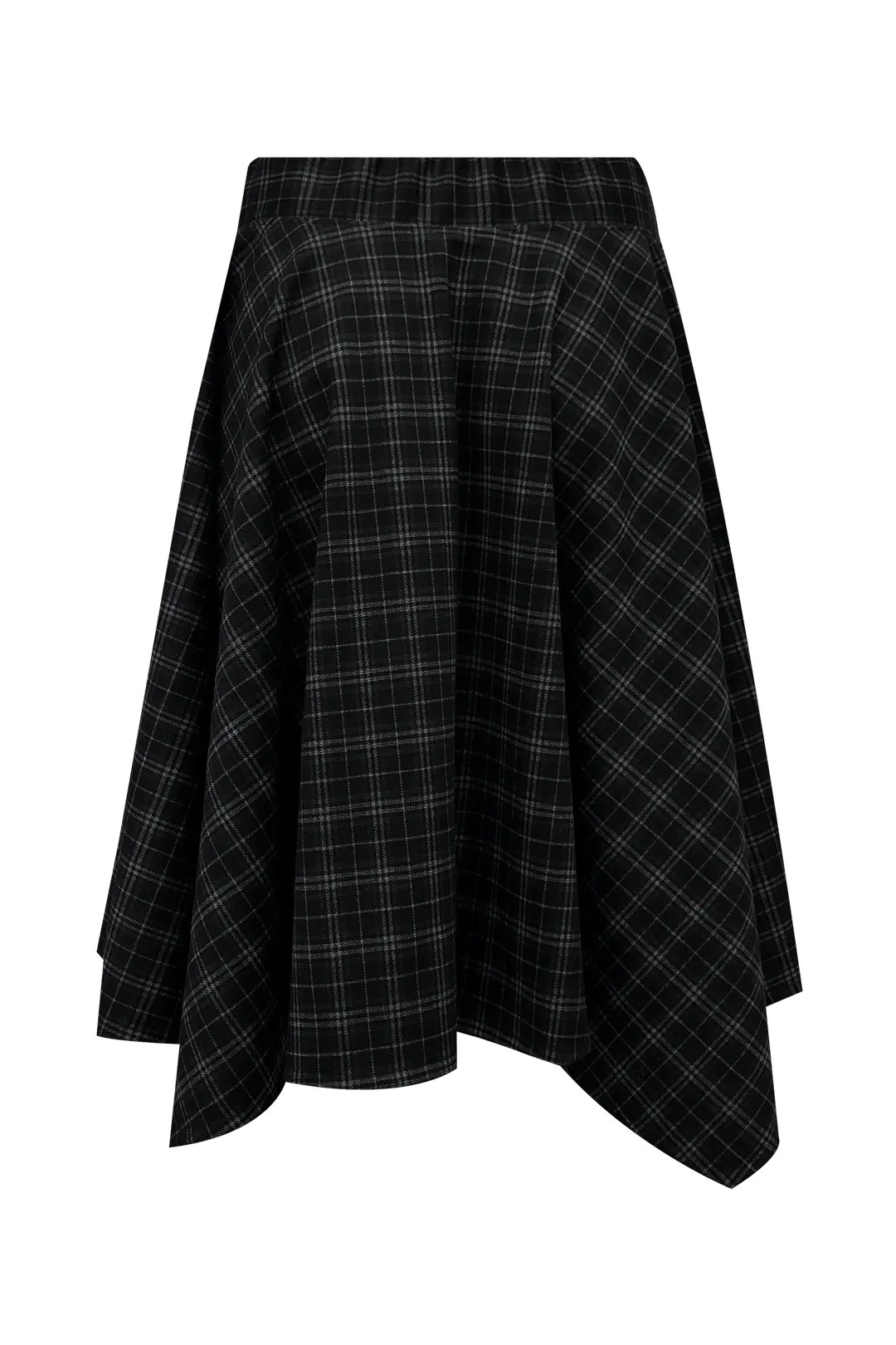 체메씨 BOW UNBALANCED SKIRT (BLACK CHECK) 상품 이미지 3