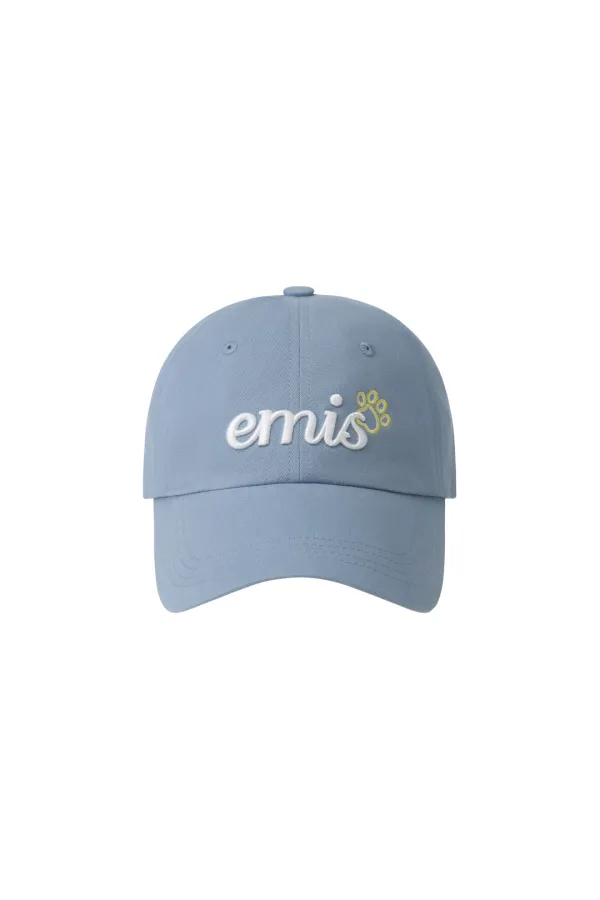 LETTERING LOGO BALL CAP-BLUE