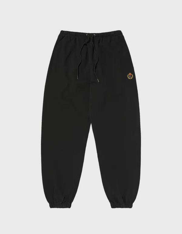 CREST WASHED 221 SWEATPANTS / Black