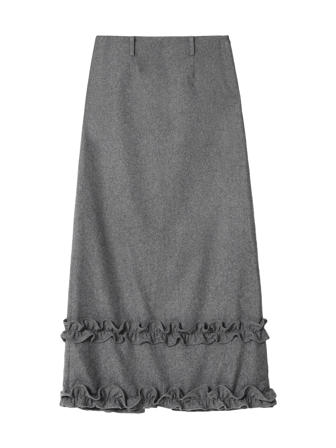 마가린핑거스 FRILL MAXI SKIRT (GREY) 상품 이미지 3