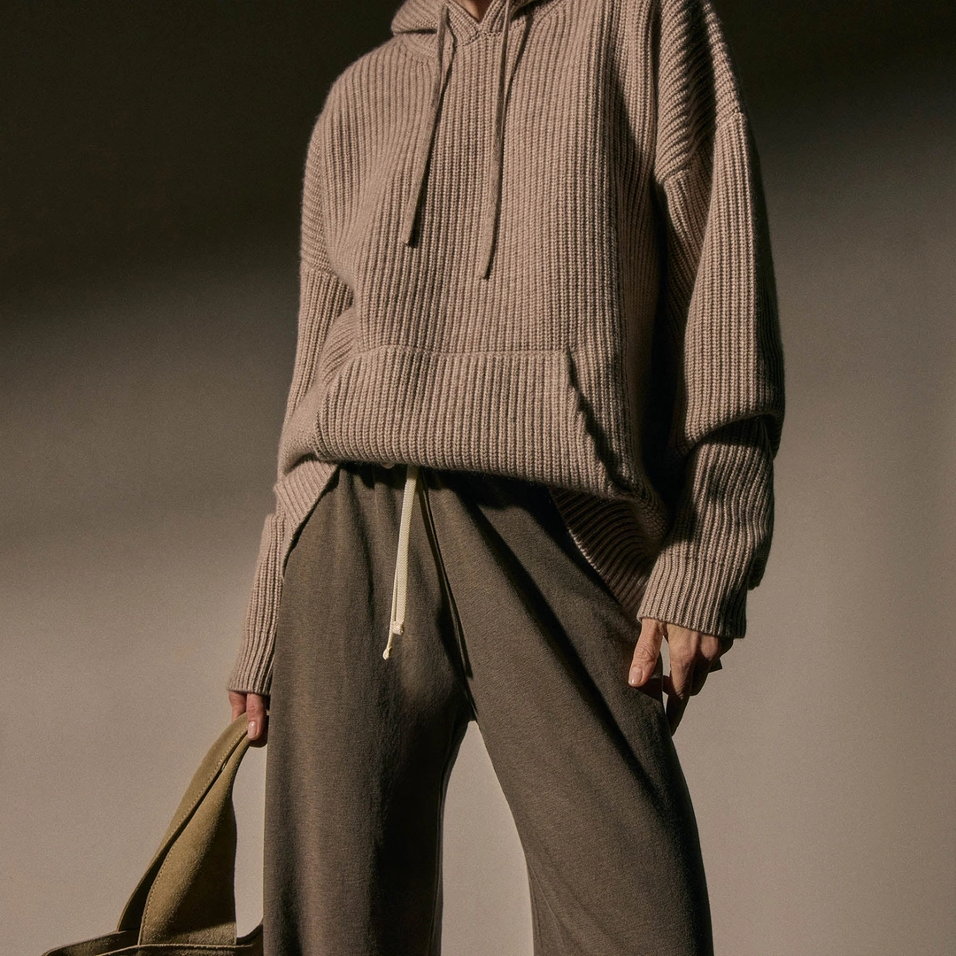 제임스펄스 Vintage French Terry Wide Leg Sweatpant - Caribou Pigment 상품 이미지 2