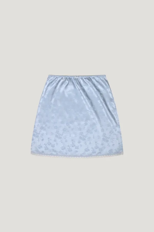 Flower Midi Skirt (blue)