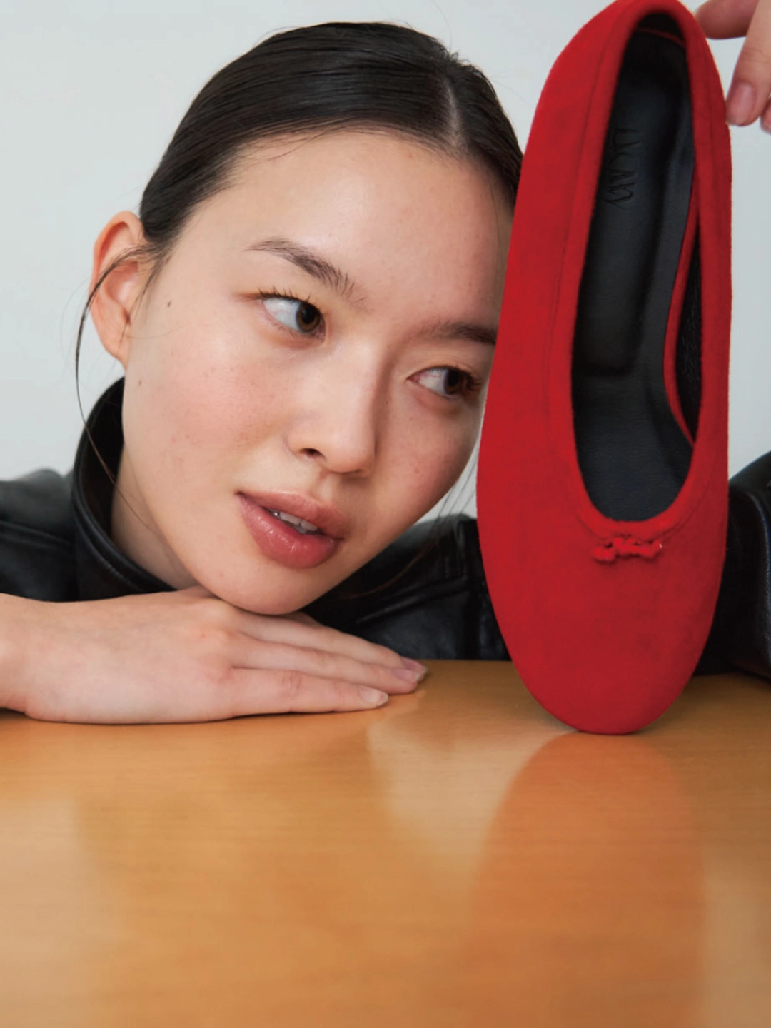 러브듀이 MOMO knot flat / 레드스웨이드 상품 이미지 2