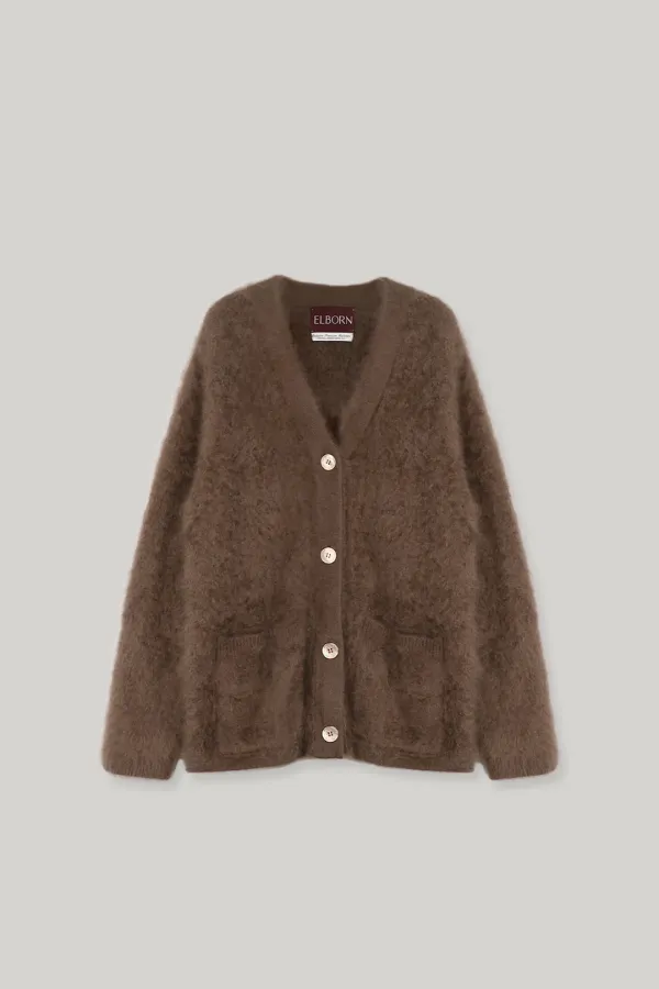 Misty Washed Cashmere Knit Coat