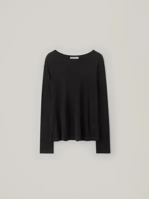 [10.30 예약 배송] Relaxed Wool Top - Black - CHE-SEOUL